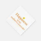 Glück ist die Casserole meiner Mutter Serviette (Ecke)