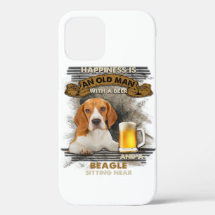 Glück ist ein alter Mann mit Bier und einem Beagle Case-Mate iPhone Hülle