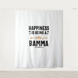 Glück ist ein Bamma-Erntedank Weihnachten Wandteppich
