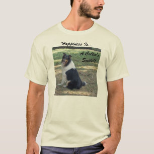 Glück ist. Ein Collie lächelt. T-Shirt