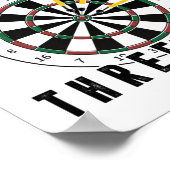 Glück ist ein dreiseitiger Darts Player Poster (Ecke)