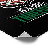 Glück ist ein dreiseitiger Darts Player Poster (Ecke)