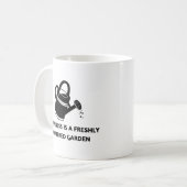 Glück ist ein frisch gewachsener Garten | Gartenar Kaffeetasse (Vorderseite Links)