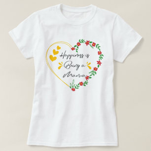Glück ist ein Geburtstag von Mama, das Niedliche M T-Shirt