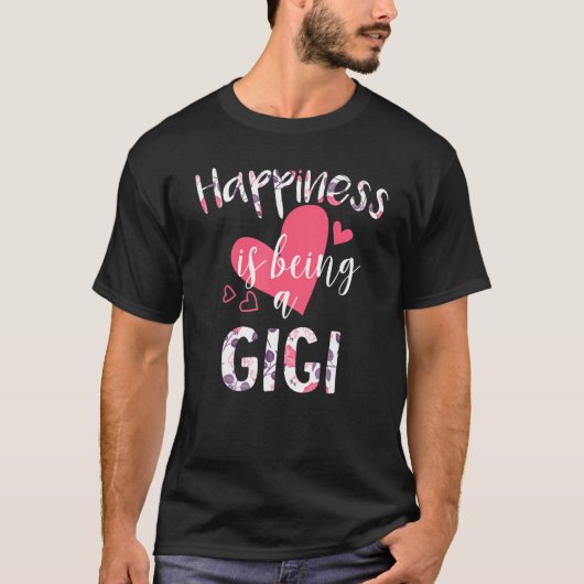 Glück ist ein Gigi, Muttertag. T-Shirt (Vorderseite)