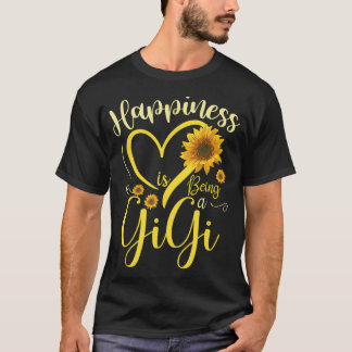 Glück ist ein Gigi Sonnenblumen Mutter Tag G T-Shirt