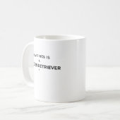 Glück ist ein Golden Retriever Kaffeetasse (Vorderseite Links)