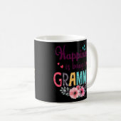 Glück ist ein Grammie für Frauen Blumendec Kaffeetasse (VorderseiteRechts)