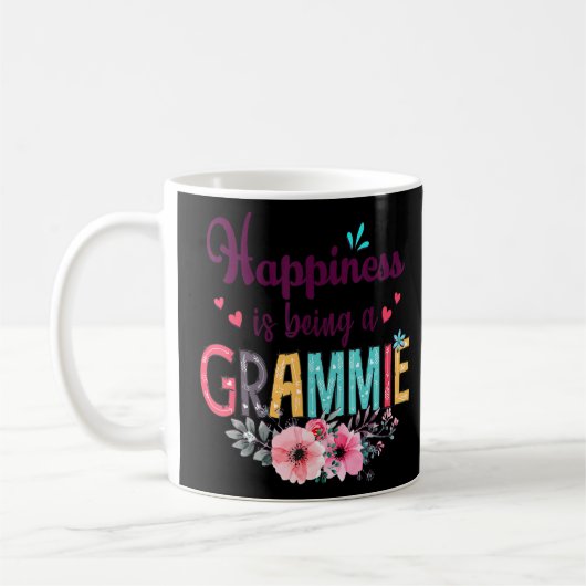Glück ist ein Grammie für Frauen Blumendec Kaffeetasse (Links)