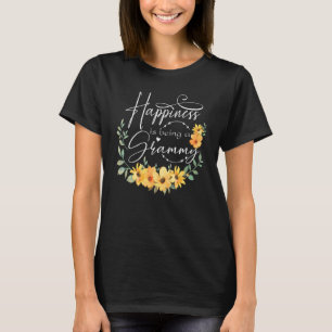 Glück ist ein Grammy Frauen Blume Dekoration Gra T-Shirt