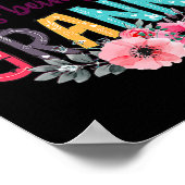 Glück ist ein Granny Ever Women Floral Poster (Ecke)