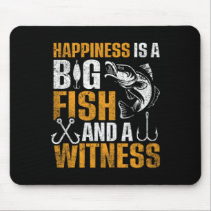 Glück ist ein großer Fisch und ein Zeuge Mousepad