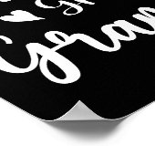 Glück ist ein großer Muttertag der Großmutter Poster (Ecke)