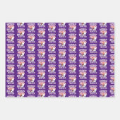 Glück ist ein großer Schwesterchen - Bunny Geschenkpapier Set (Vorderseite 2)