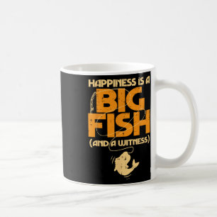 Glück ist ein großer Zeuge Fisch Funny Fishing Men Kaffeetasse