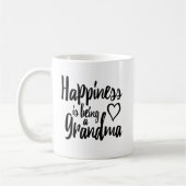 Glück ist ein Großmutter-Herz Kaffeetasse (Links)