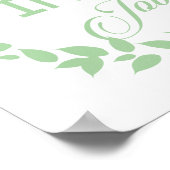 Glück ist ein grüner Kranz im Inneren eines Arbeit Poster (Ecke)