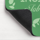 Glück ist ein "grüner Kranz-Mauspad" im Inneren ei Mousepad (Ecke)