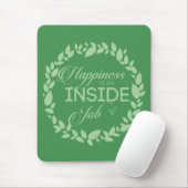 Glück ist ein "grüner Kranz-Mauspad" im Inneren ei Mousepad (Mit Mouse)