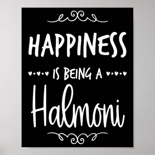 Glück ist ein Halmoni-Korea-Oma Poster (Vorne)