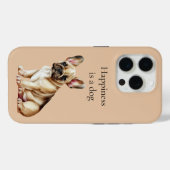 Glück ist ein Hund Case-Mate iPhone Hülle (Rückseite (Horizontal))