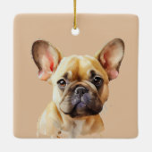Glück ist ein Hund Keramikornament (Rückseite)