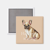Glück ist ein Hund Magnet (Vorderseite/Rückseite)