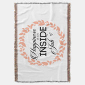 Glück ist ein innerer Arbeitskampf Decke (Vorderseite Vertikal)