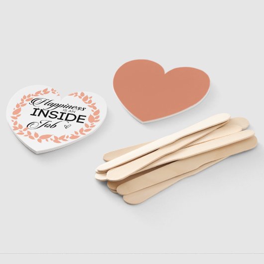 Glück ist ein innerer Arbeitskampf Fächer (Non-assembled)