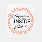 Glück ist ein innerer Arbeitskampf Fleecedecke (Vorderseite)