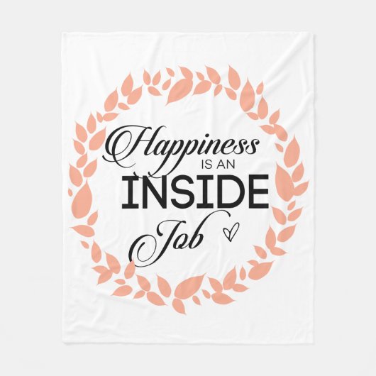 Glück ist ein innerer Arbeitskampf Fleecedecke (Vorderseite)