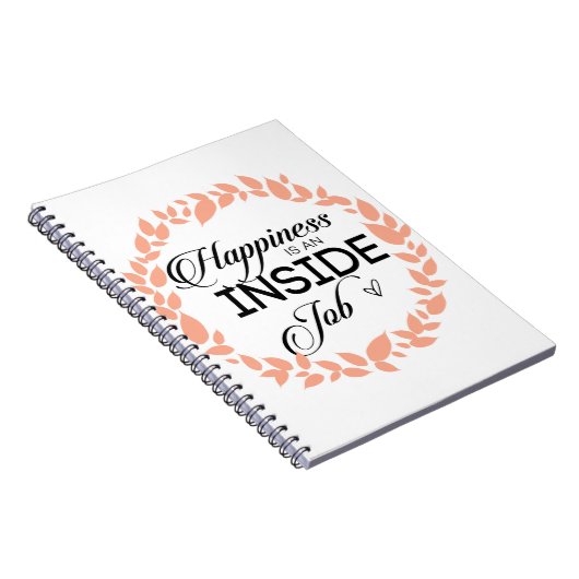 Glück ist ein innerer Arbeitskampf Notizblock (Rechte Seite)