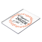 Glück ist ein innerer Arbeitskampf Notizblock (Linke Seite)