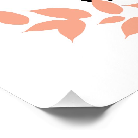 Glück ist ein innerer Arbeitskampf Poster (Ecke)