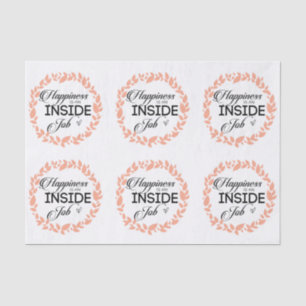 Glück ist ein innerer Arbeitskampf Seidenpapier