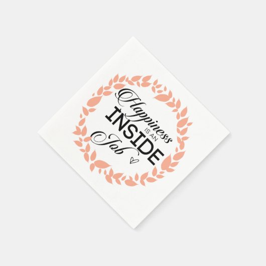 Glück ist ein innerer Arbeitskampf Serviette (Ecke)