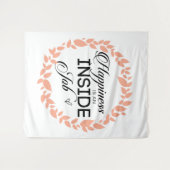 Glück ist ein innerer Arbeitskampf Wandteppich (Vorderseite (Horizontal))