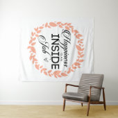 Glück ist ein innerer Arbeitskampf Wandteppich (Beispiel (Horizontal))