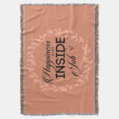 Glück ist ein innerer Blütenschaden Decke (Vorderseite Vertikal)