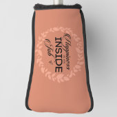 Glück ist ein innerer Blütenschaden Golf Headcover (Rotieren 90)