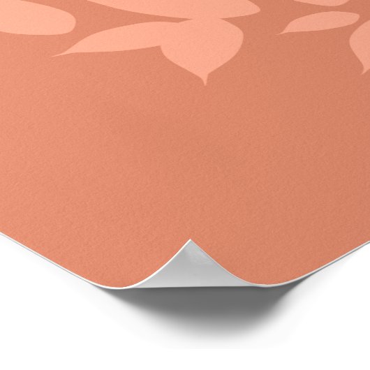 Glück ist ein innerer Blütenschaden Poster (Ecke)