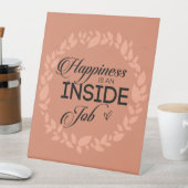 Glück ist ein innerer Blütenschaden Sockelschild (In Situ)