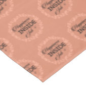 Glück ist ein innerer Blütenschaden Tischdecke (Schrägansicht)