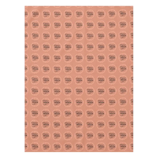 Glück ist ein innerer Blütenschaden Tischdecke (Vorderseite)