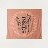 Glück ist ein innerer Blütenschaden Wandteppich (Vorderseite (Horizontal))