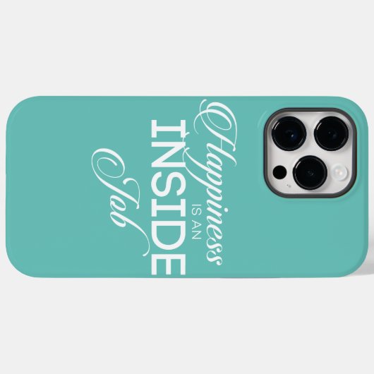 Glück ist ein innerer Job Case-Mate iPhone Hülle (Rückseite (Horizontal))