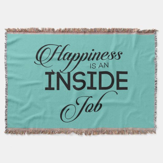 Glück ist ein innerer Job Decke (Vorderseite)