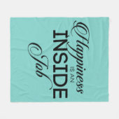 Glück ist ein innerer Job Fleecedecke (Vorderseite (Horizontal))