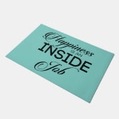 Glück ist ein innerer Job Fußmatte (Schrägansicht)