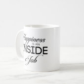 Glück ist ein innerer Job Kaffeetasse (Vorderseite Links)